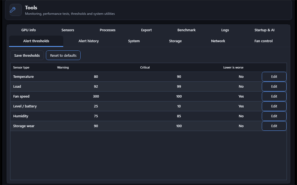 Tools Hub with multiple tabs