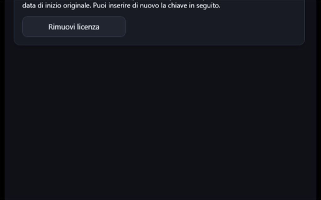 Attivazione licenza